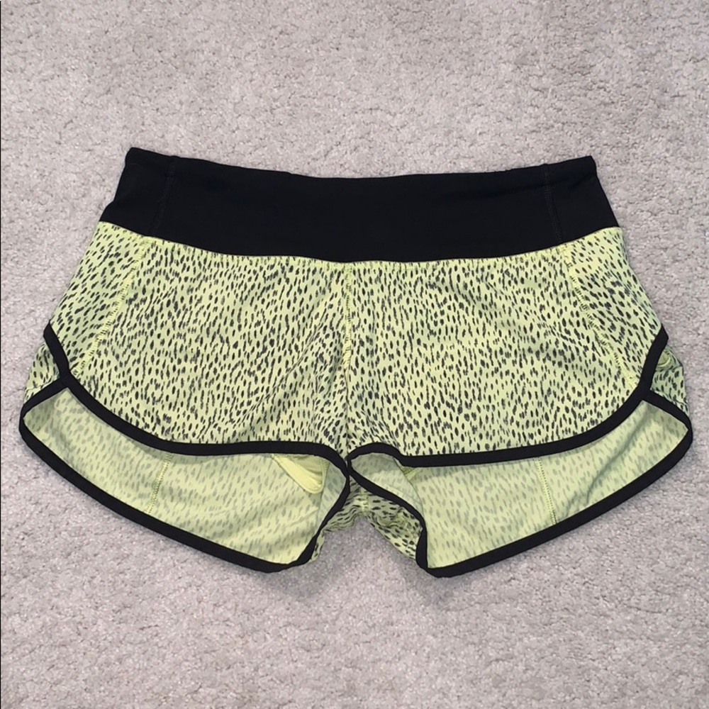 Never worn lululemon speed shorts